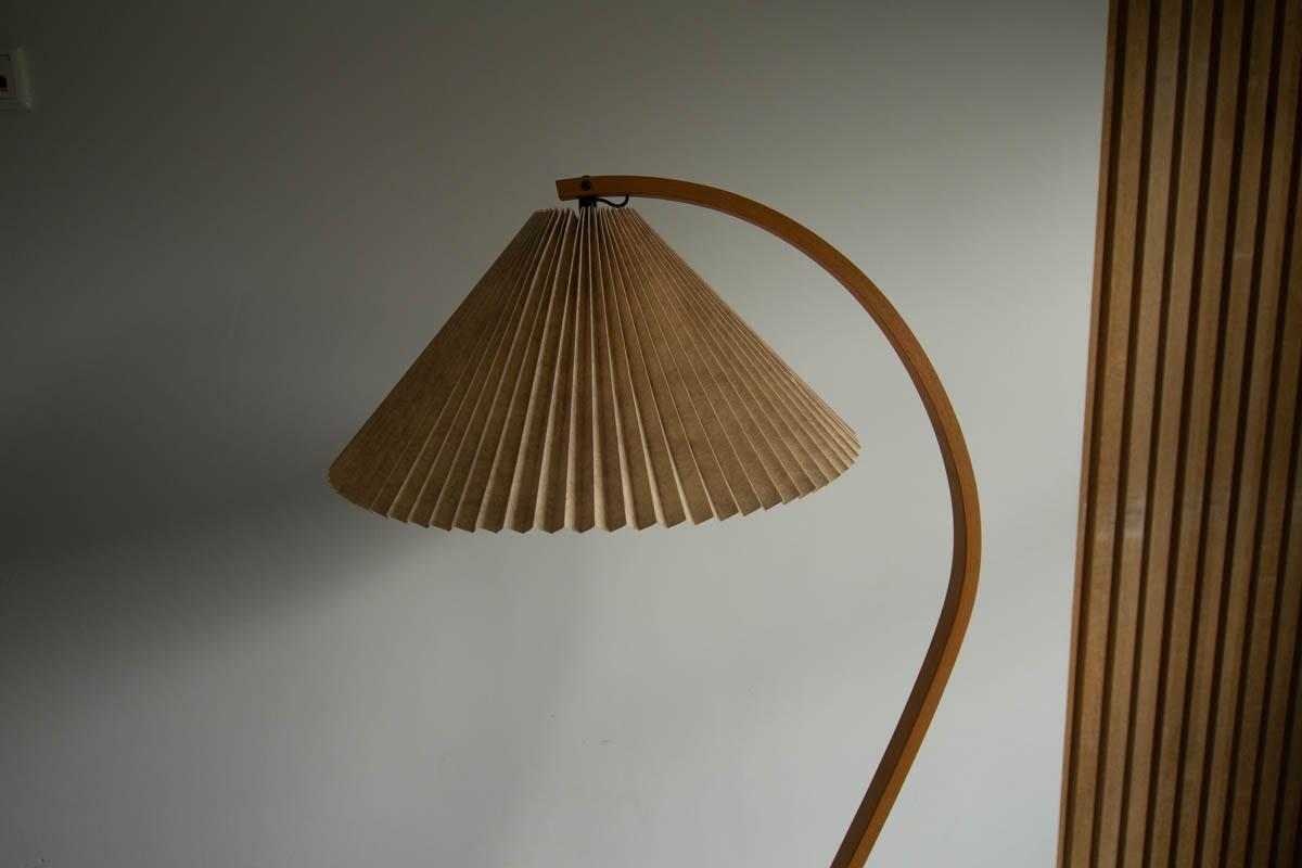Mads Caprani Floorlamp with Cast Iron Base, 1970s 4