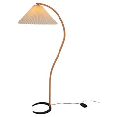 Used Mads Caprani Floorlamp with Cast Iron Base and Original Shade 70s