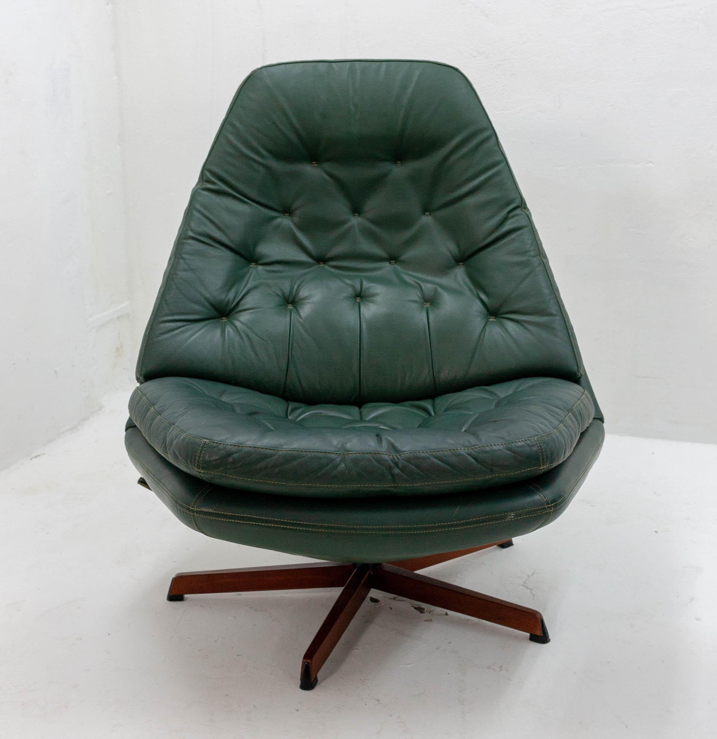 Madsen and Schübel Lounge Chair and Ottoman, 1960s 2