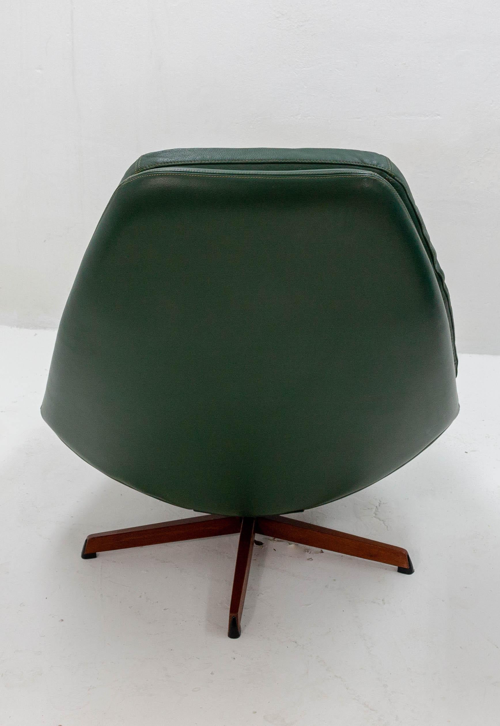 Mid-20th Century Madsen and Schübel Lounge Chair and Ottoman, 1960s