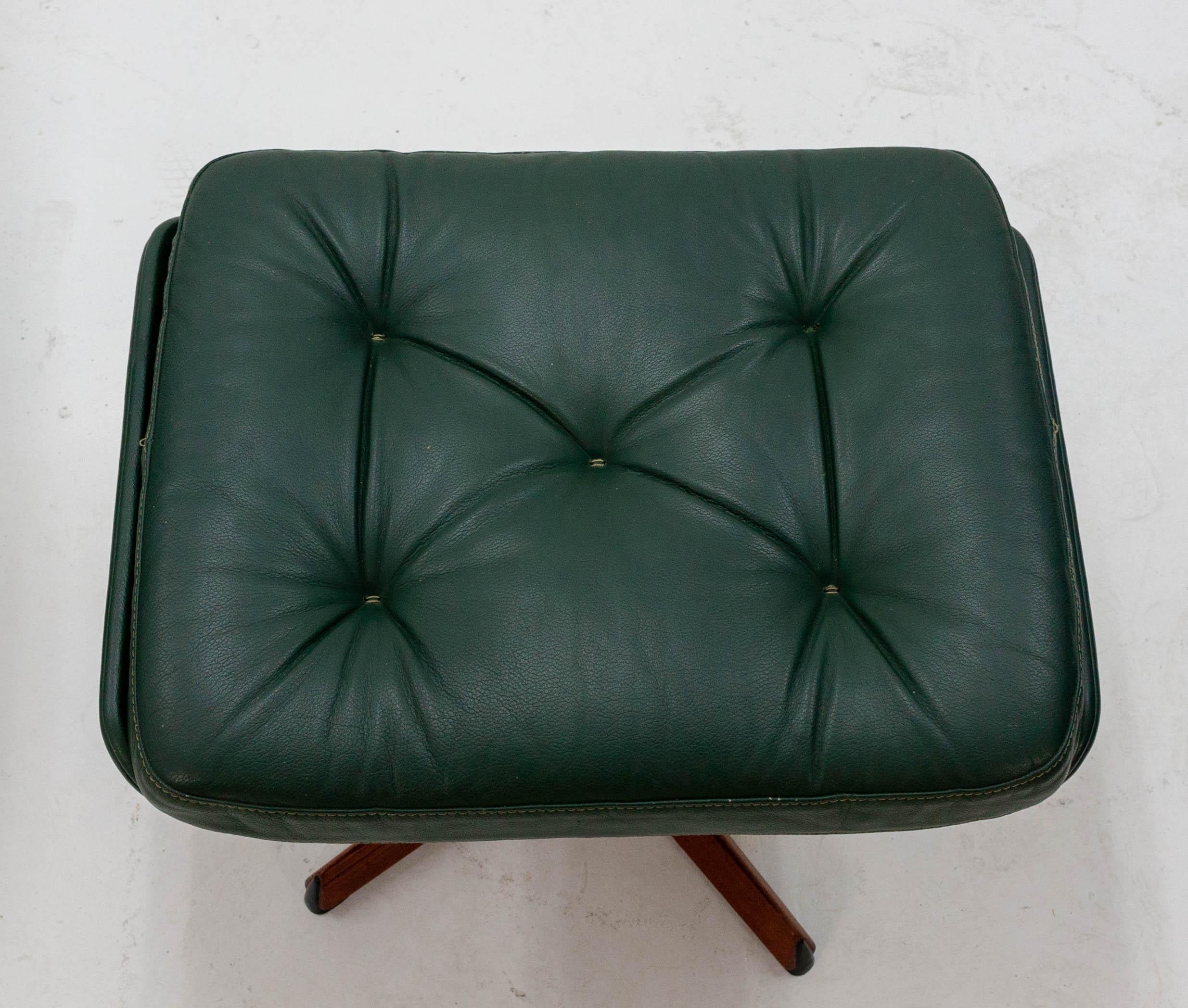 Madsen and Schübel Lounge Chair and Ottoman, 1960s 1