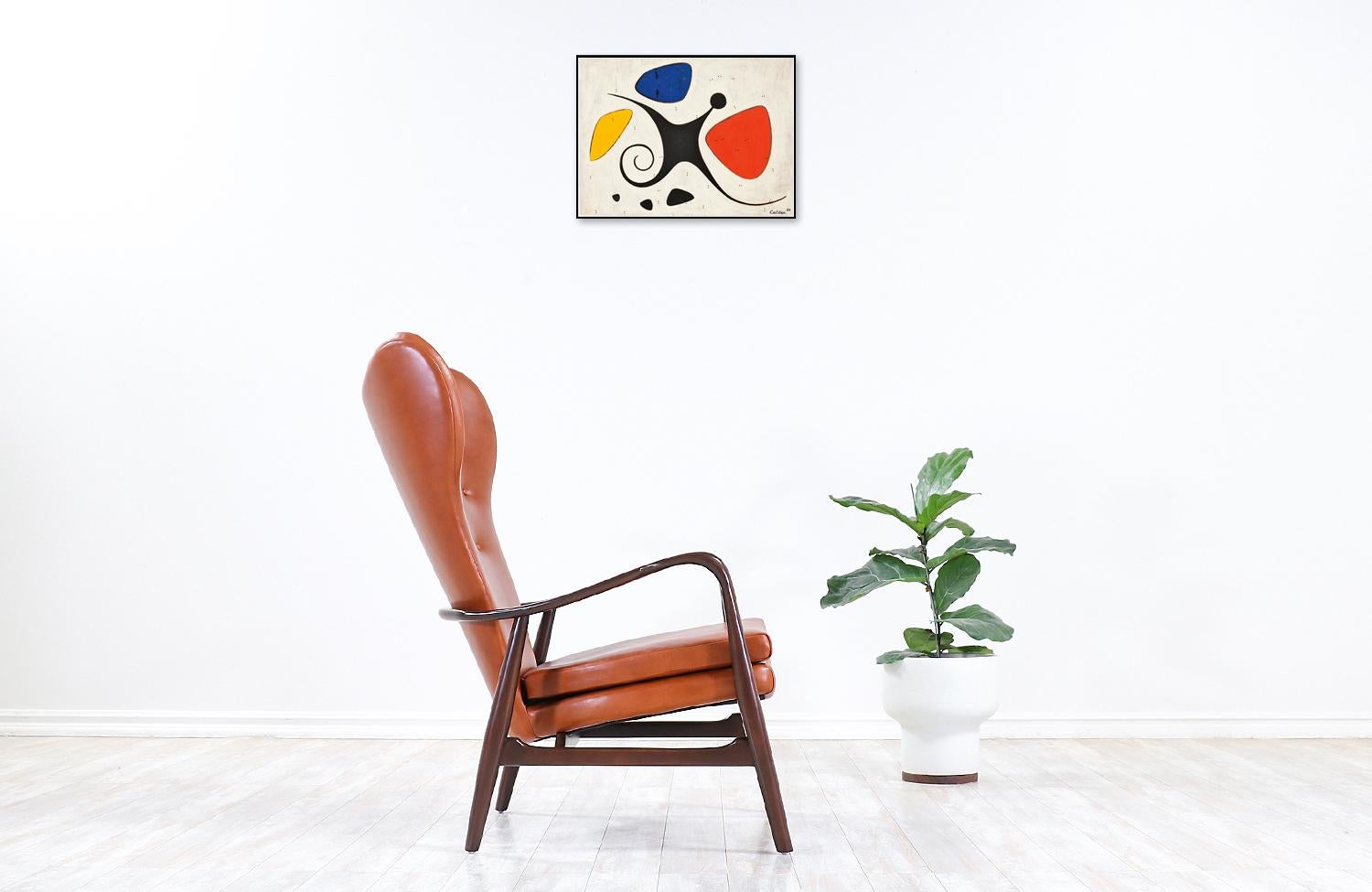 Mid-Century Modern Madsen & Schubel Model 280 Wingback Lounge Chair for Vik & Blindheim