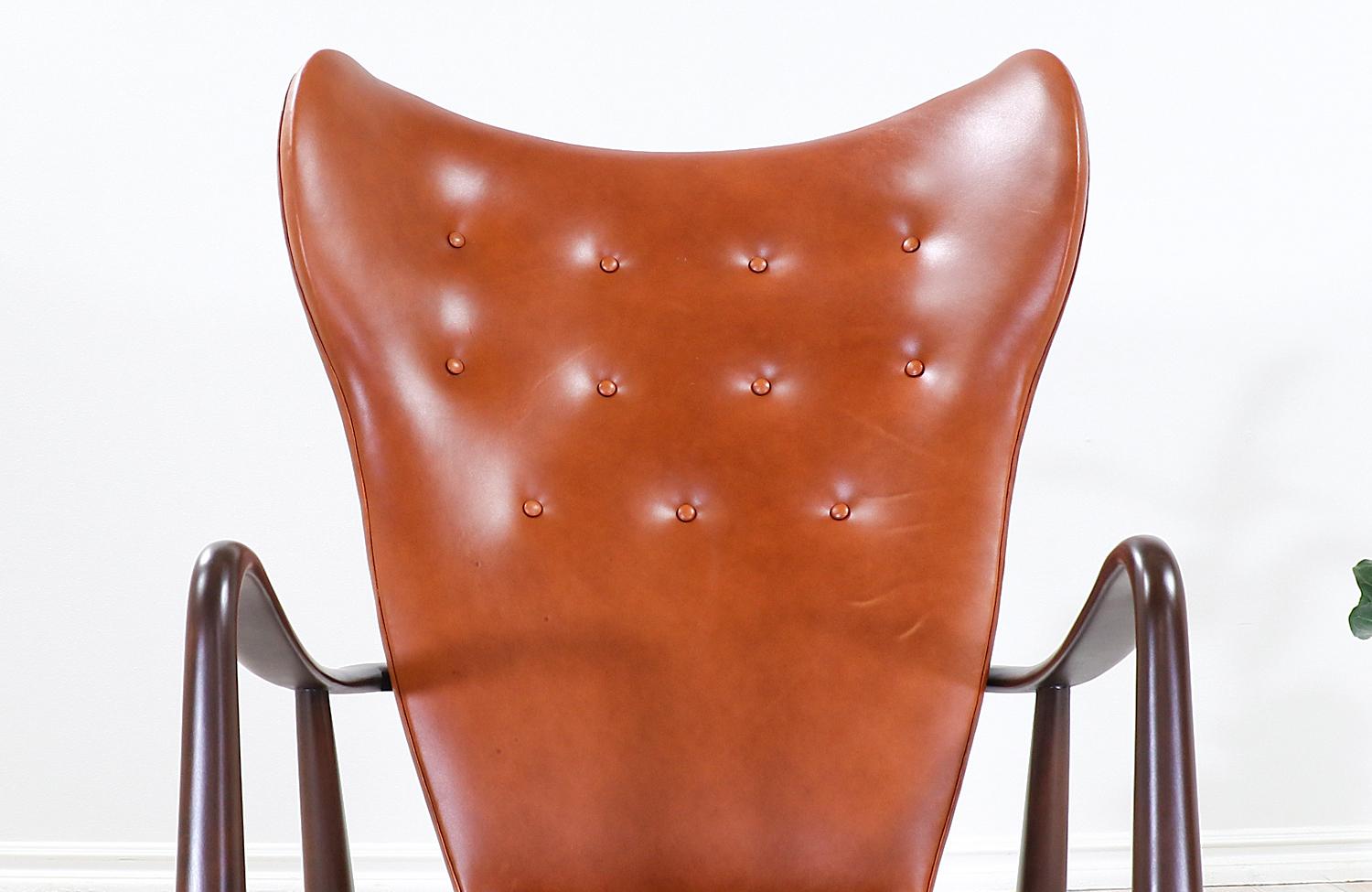 Mid-20th Century Madsen & Schubel Model 280 Wingback Lounge Chair for Vik & Blindheim
