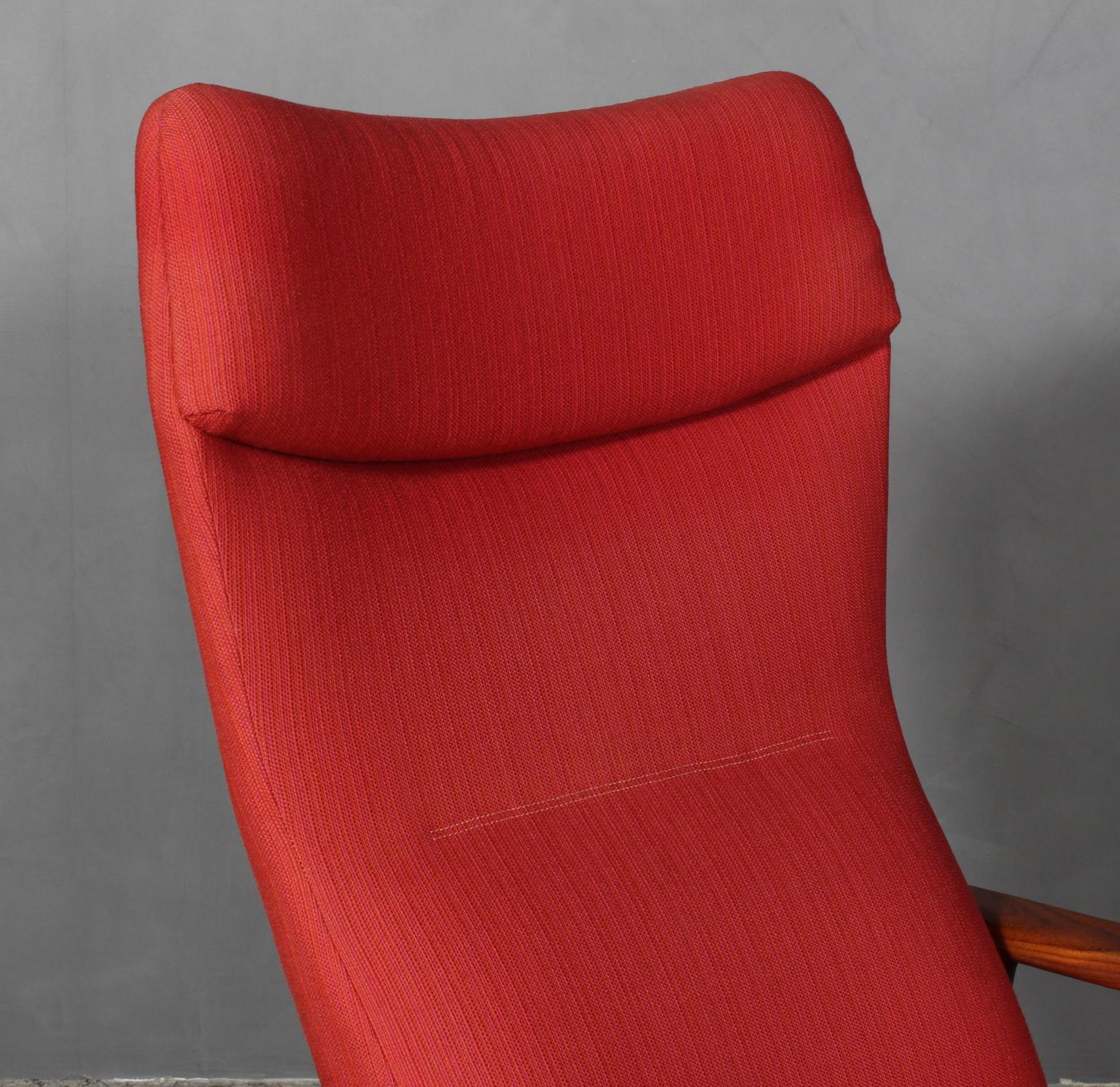 Scandinavian Modern Madsen & Schubell Lounge Chair with Ottoman