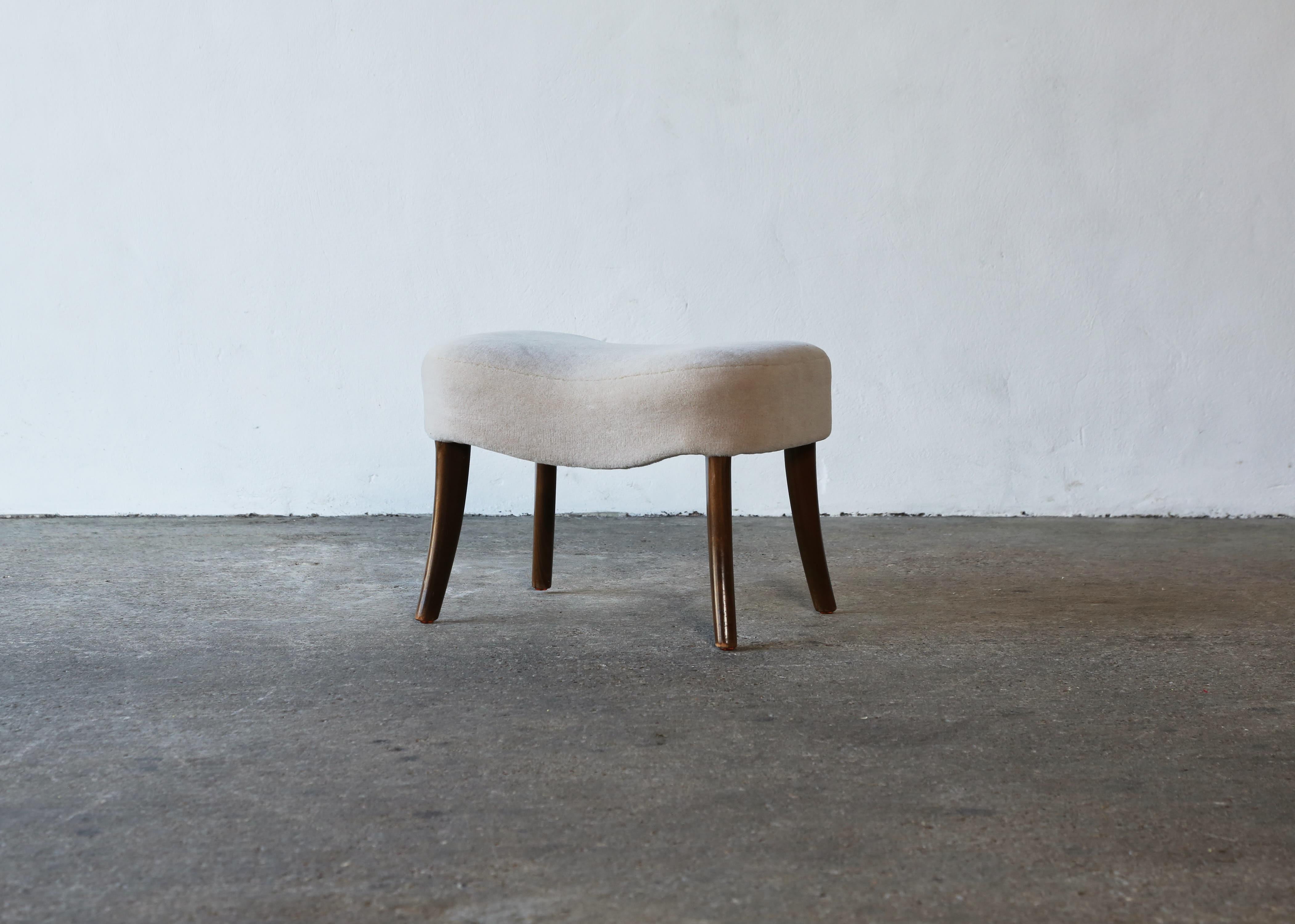 Madsen & Schubell Pragh Stool, Denmark, 1950s In Good Condition For Sale In London, GB