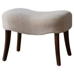 Madsen & Schubell Pragh Stool / Ottoman, Danemark, années 1950
