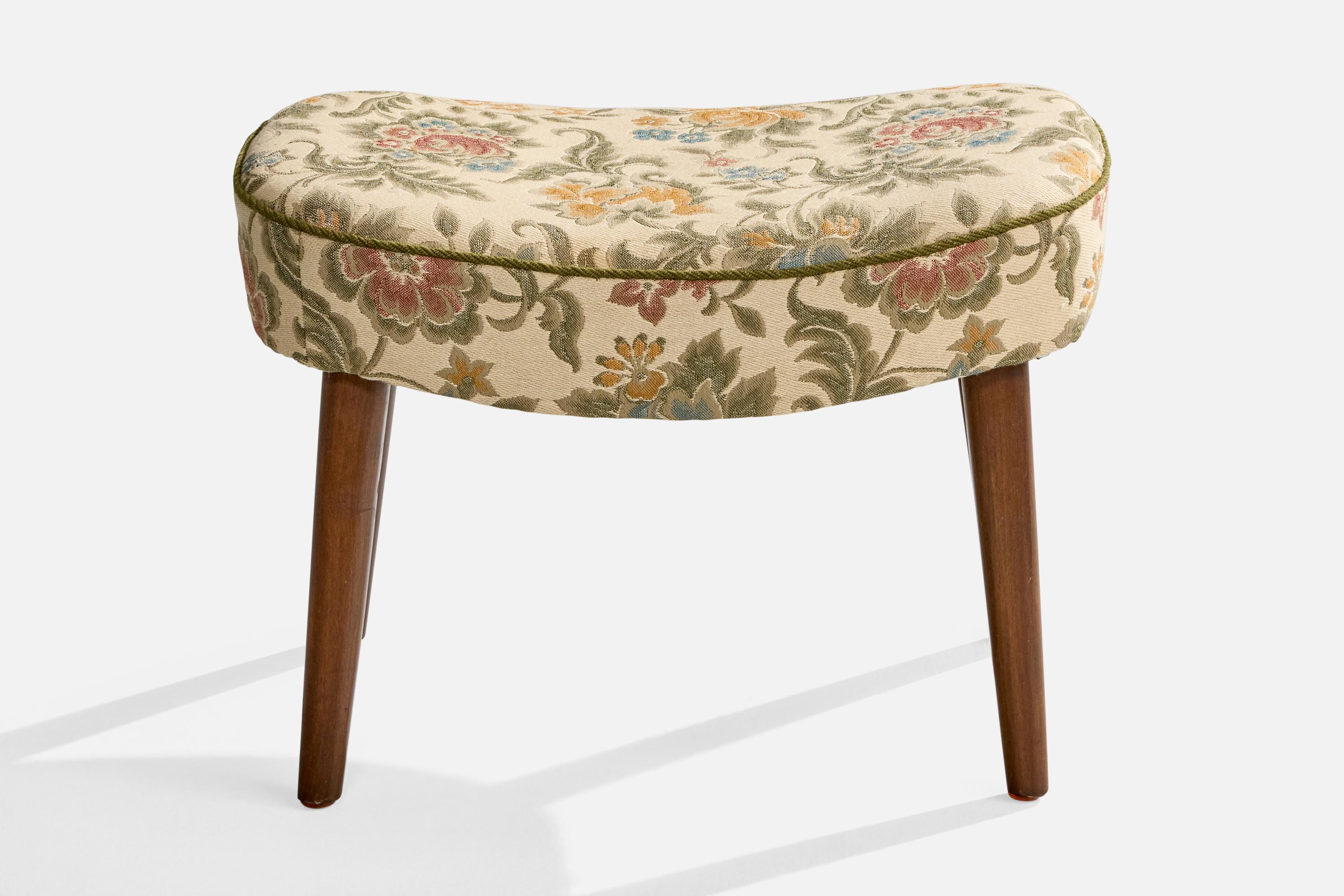 Mid-Century moderno Madsen & Schubell, Sgabello, Legno, Fabrice, Danimarca, anni '50 in vendita