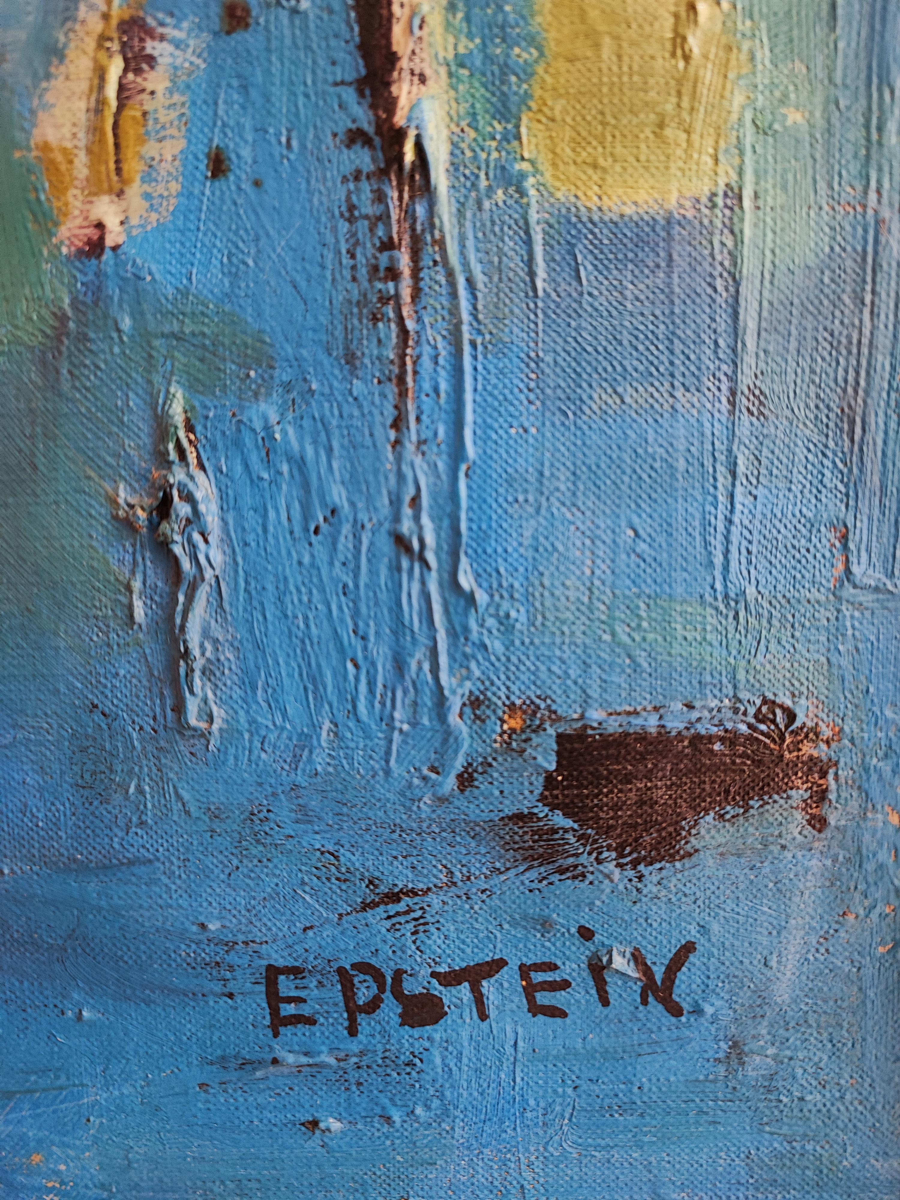 Abstrakte Zusammensetzung (Blau), Abstract Painting, von Mady Epstein