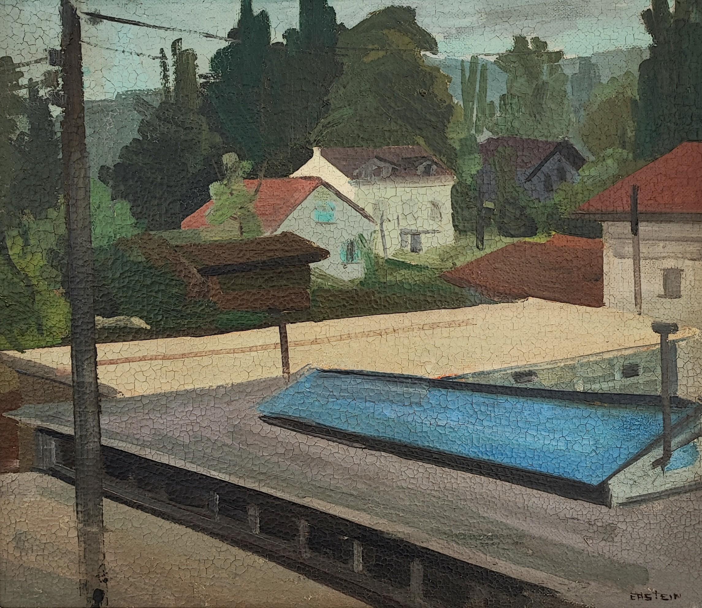 Landscape Painting de Mady Epstein - Vista de la azotea