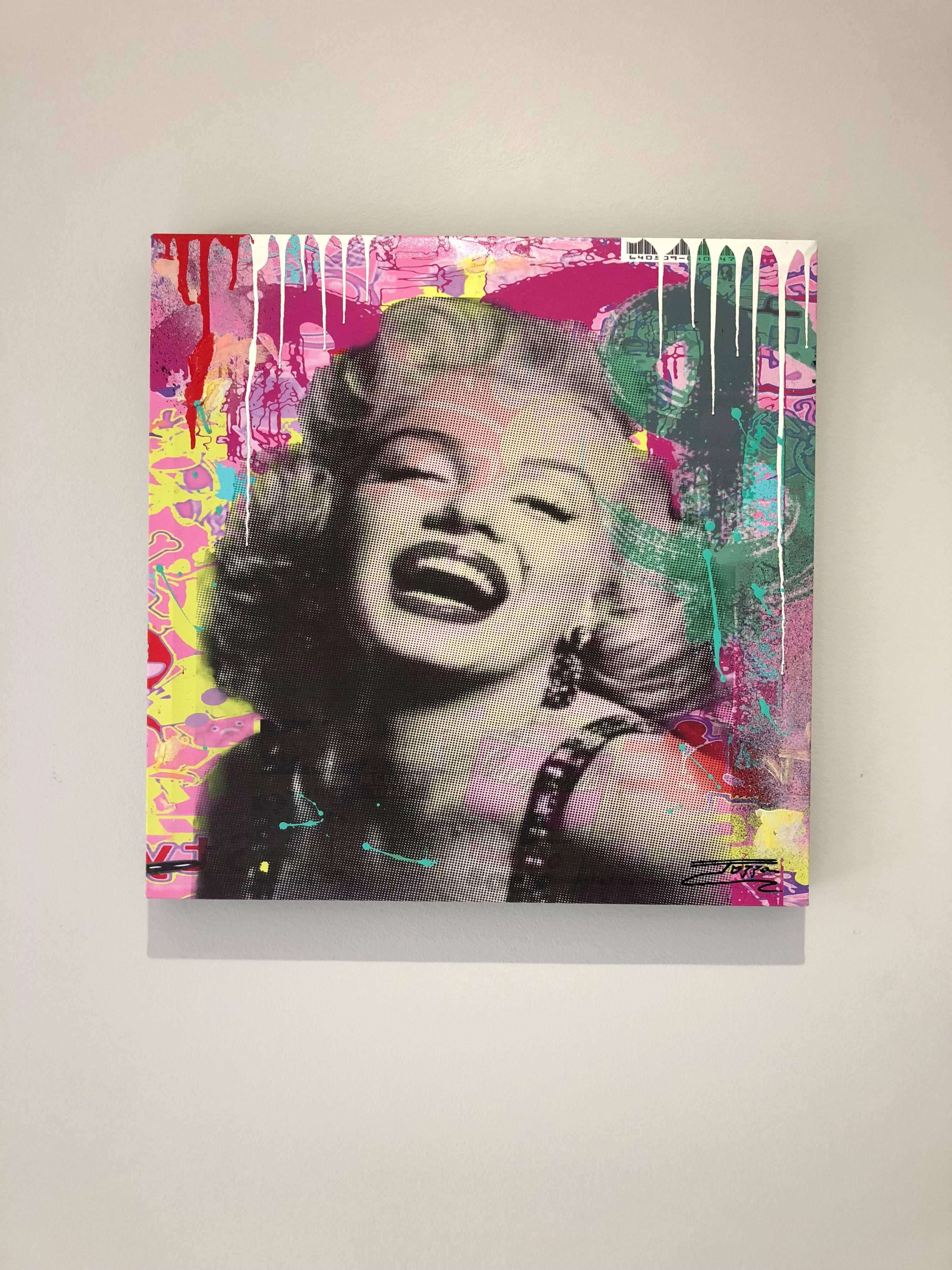 Marilyn Monroe Smile - Painting by MAE Curates