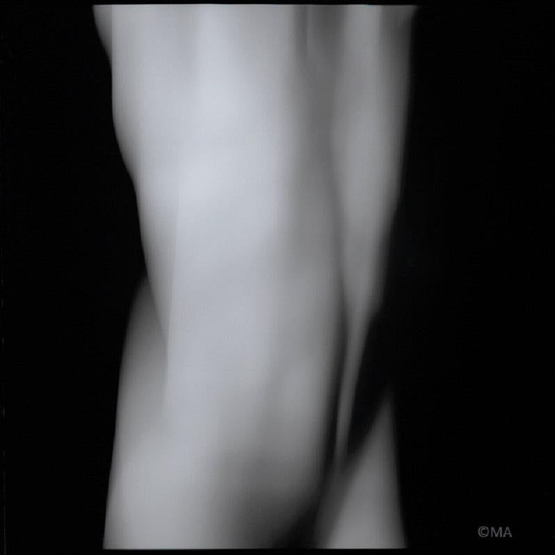22x22 in. Nude Contemporary Abstract Art photography -  Nudes n. 3, Woman, Body - Black Black and White Photograph by MAE Curates