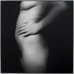 30x30" Nu en noir et blanc photographie abstraite contemporaine -  n. 3