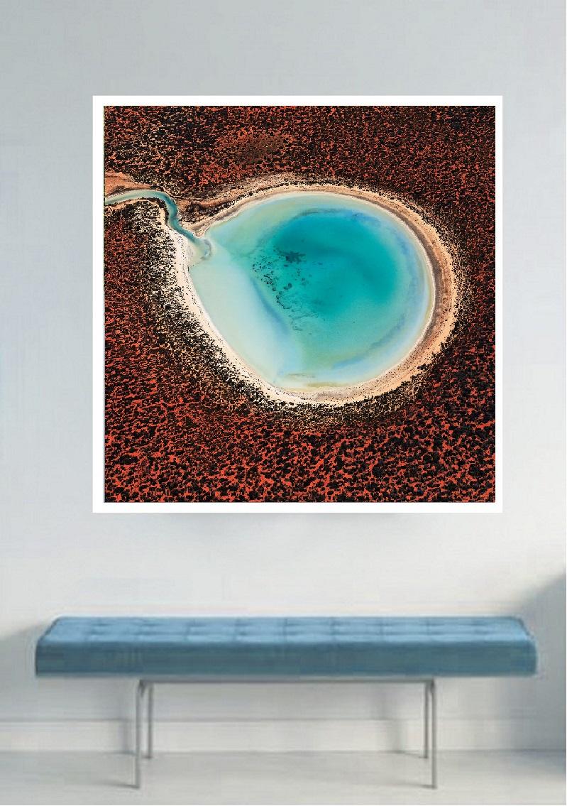 Photographie aérienne de la terre, de la terre et de la mer - Earth 3 en vente 6