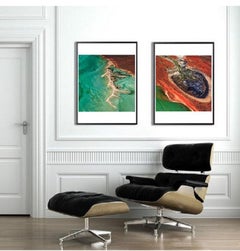 30x30in. Aerial Photography of Earth, Land, Sea - Earth 6