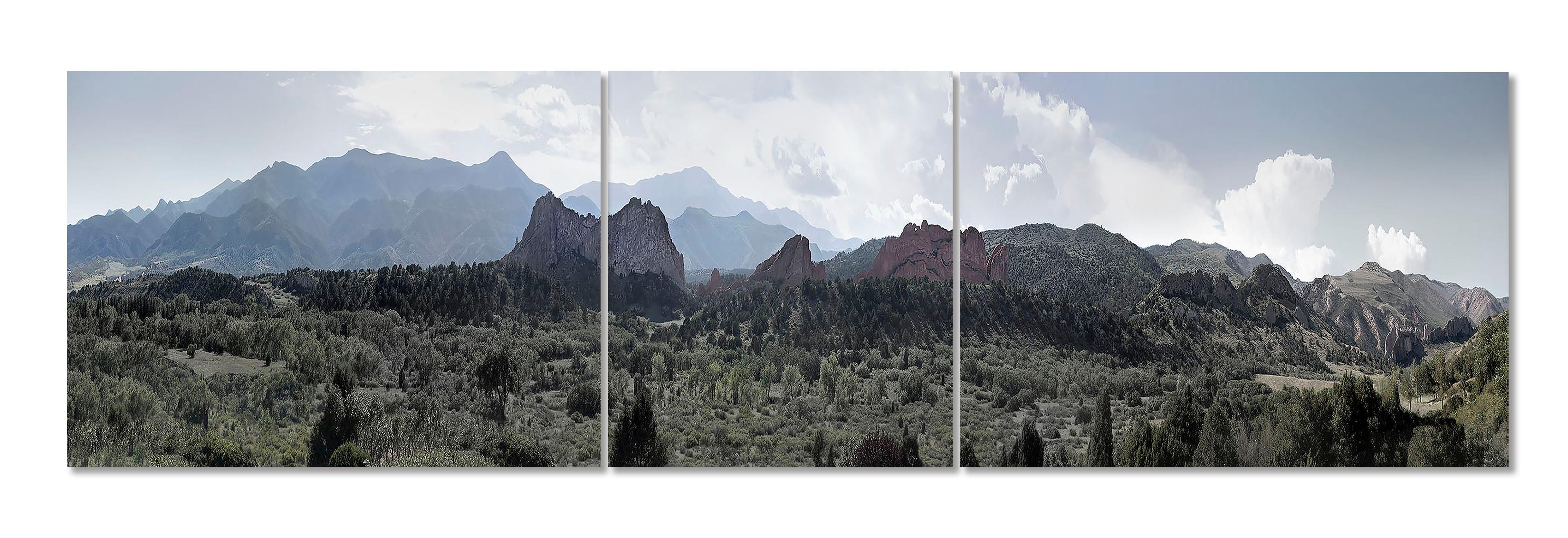 30x96 in. Colorado Cripple Creek Path, Landschaft, ungerahmt C Drucke für 2 Tafeln (Zeitgenössisch), Photograph, von MAE Curates