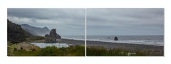 30x96 in. Oregon Coast Nature Landscape, unframed C Prints for 2 panels (paysage de la côte de l'Oregon, sans cadre).