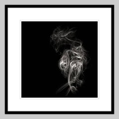 40x40" Smoky Light Play Abstract Photography - Monochromatic Series