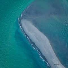 30x30in. Photographie aérienne de la terre, de la terre et de la mer -SB 04