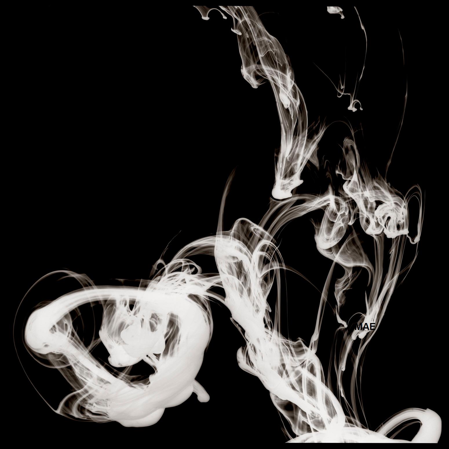 MAE Curates Black and White Photograph – Kunstfotografie - Fließende Ringe von Sultry I (40x40" Bild)