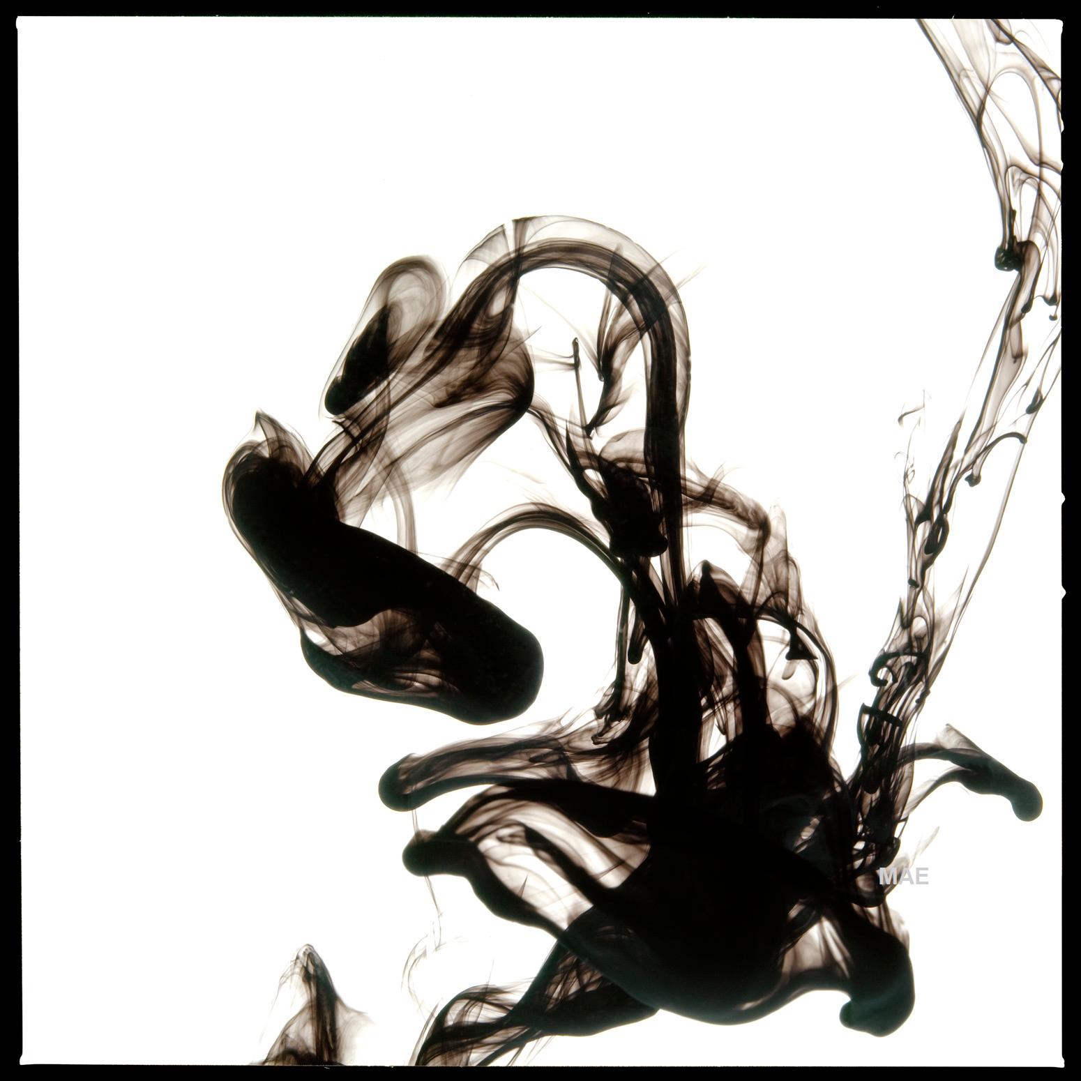 MAE Curates Black and White Photograph - Art Photography - Fluid Rings of Sultry II (40x40”)