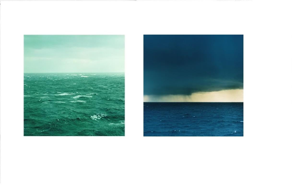 The Atlantic Ocean series places a little contextual history of this scenic image with its maritime history at that spot with the interplay of the elements - wind, clouds, water - on that particular day more than a century later. Insignificance of