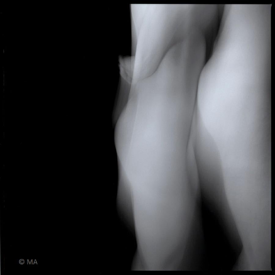 MAE Curates Black and White Photograph - 30x30in.Black & White Nude contemporary abstract photography - MAN, WOMAN  n. 11