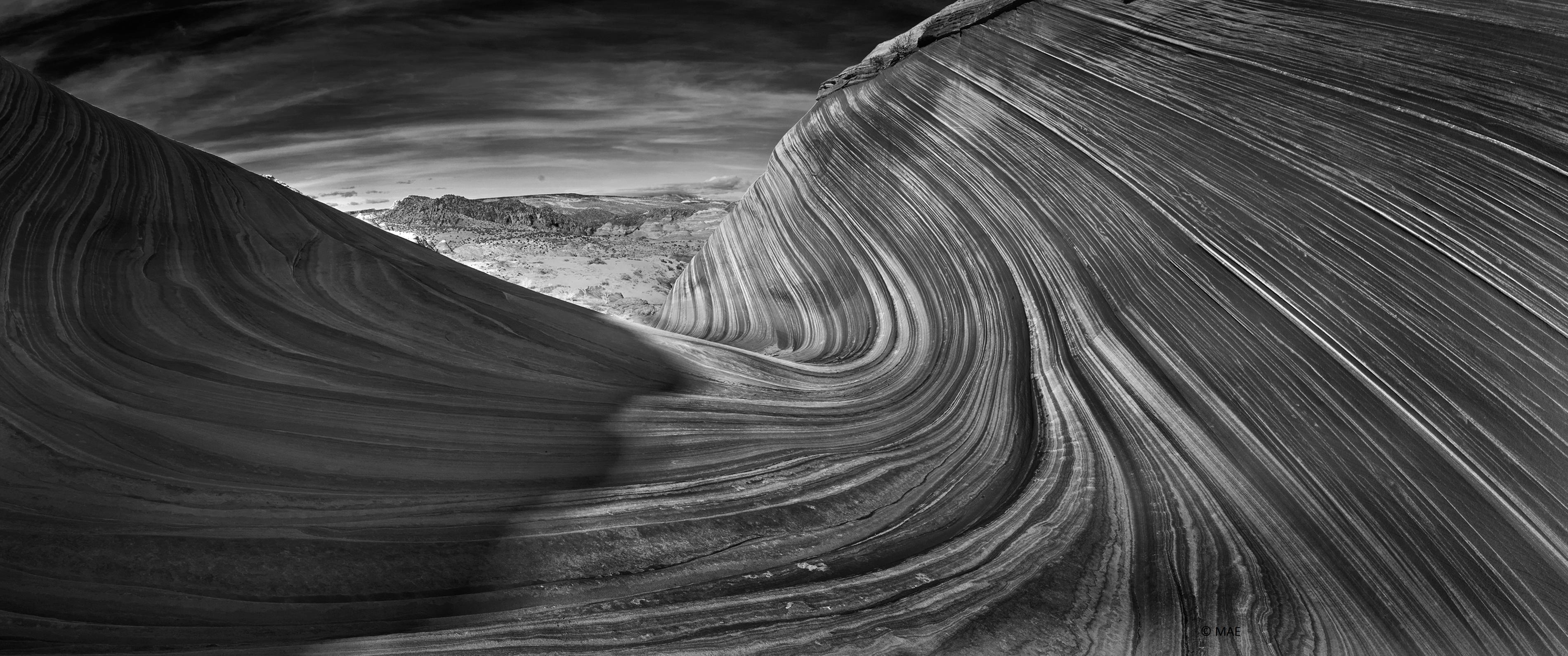 Fotografía en blanco y negro de la serie Paisajes americanos - 