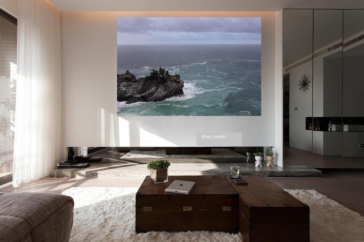 Californian Coast, Pacific Ocean -No. 3 - Backmounted  - ready to install  - Photograph by MAE Curates