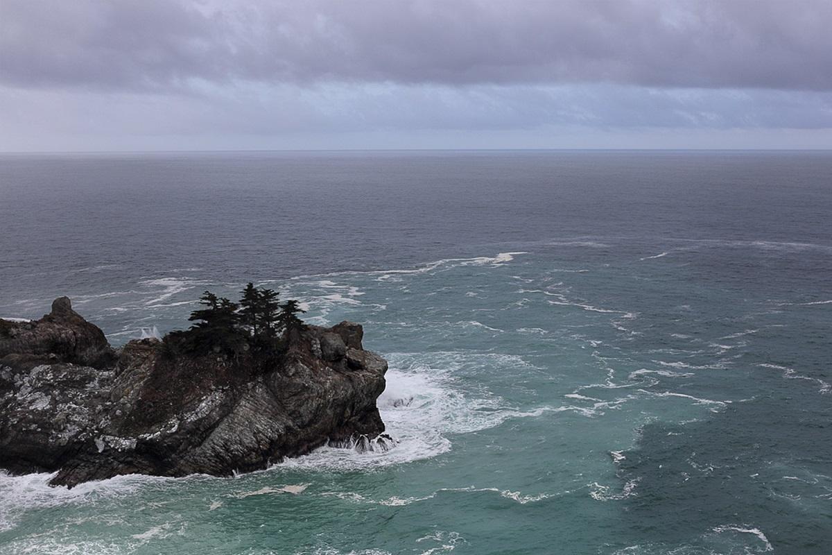 MAE Curates Landscape Photograph - Californian Coast, Pacific Ocean -No. 3 - Backmounted  - ready to install 