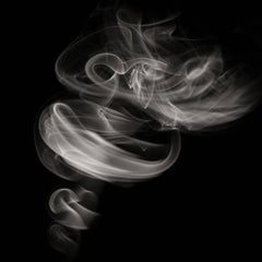 Smoke - abstract photography, matted, ready to frame