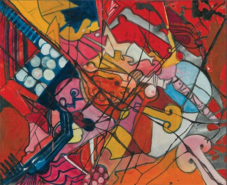 Mae Engron - Untitled (City Lights) For Sale at 1stDibs
