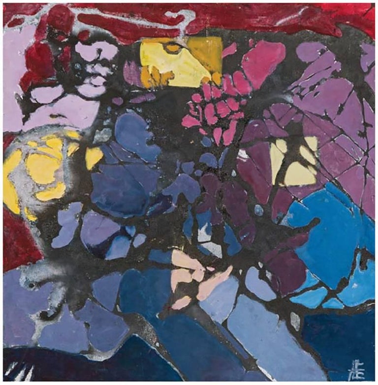 Mae Engron - Untitled (Landscape series purple) For Sale at 1stDibs