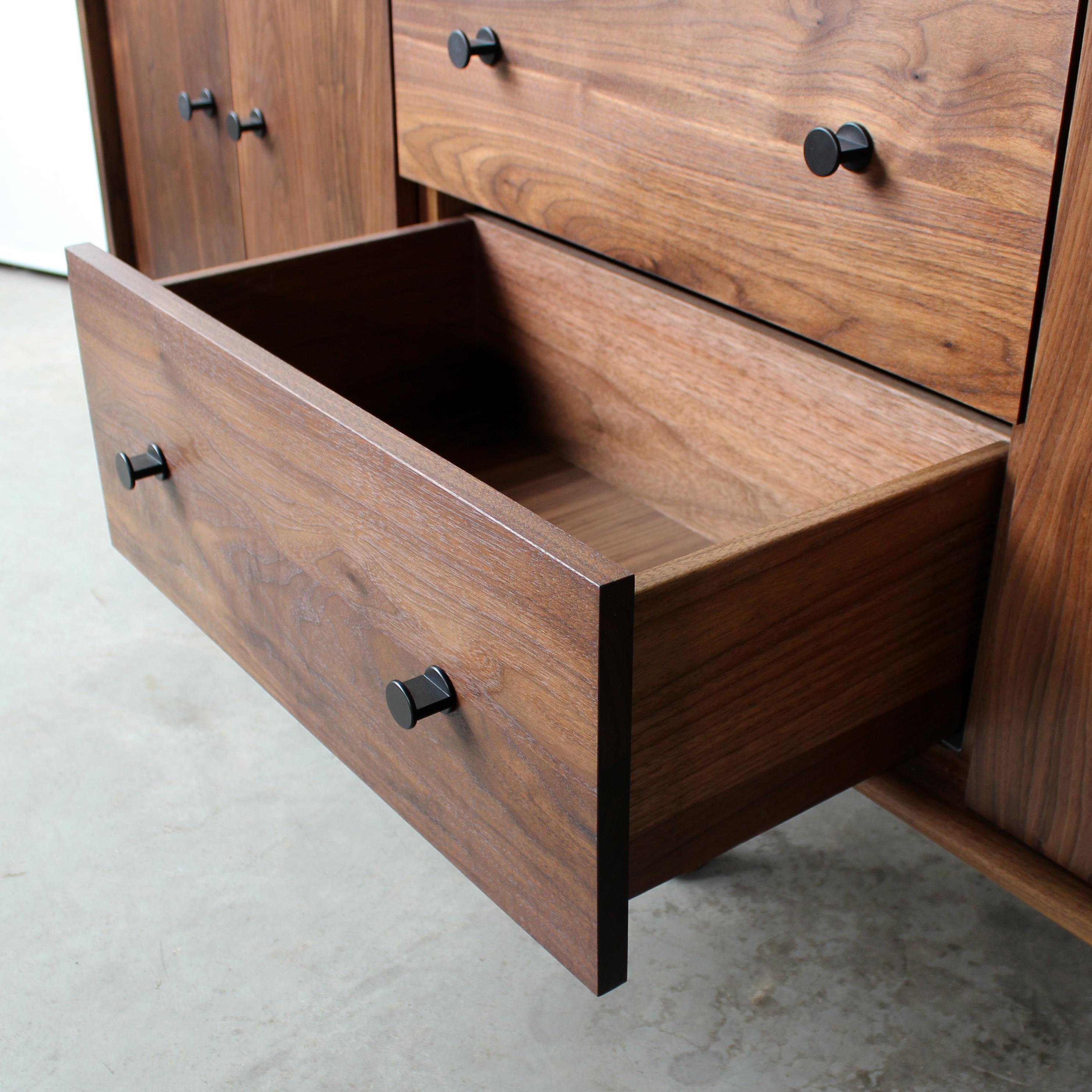 Mae Solid Wood Credenza, Cabinet, or Dresser, by Crump and Kwash In New Condition For Sale In Baltimore City, MD