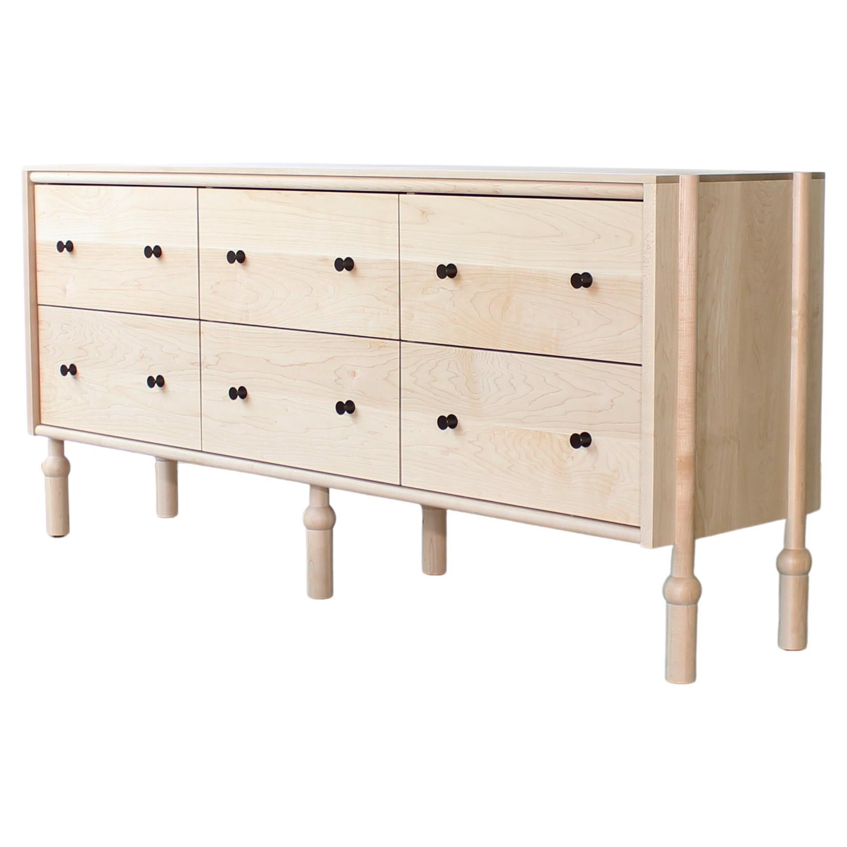 Mae Solid Wood Dresser by Crump and Kwash  For Sale