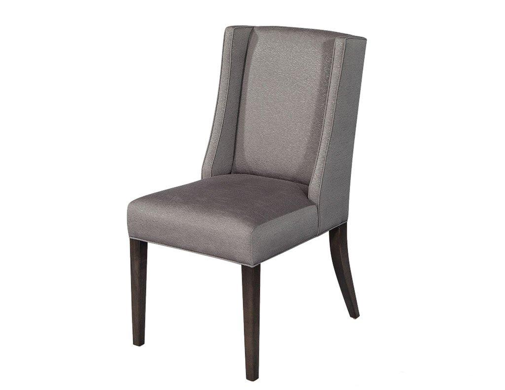 A modern version of the classic parsons chair. Customize this frame by selecting your finish and fabric! Shown in a set of 10, but available in any quantity.