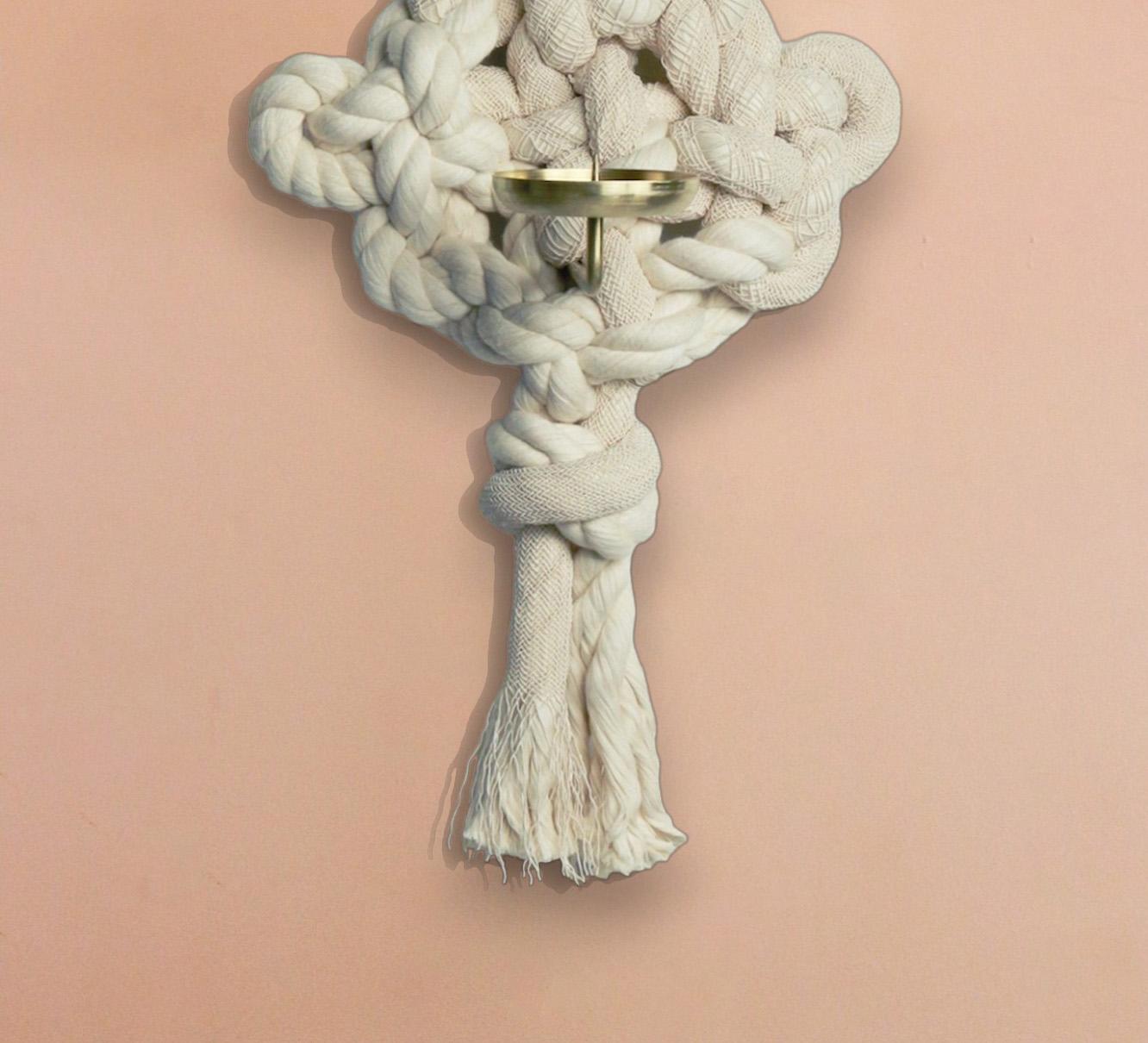 North Korean Maeduep: An aubergine #2. Candle sconce / Backflow Incense For Sale