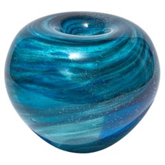 Maelstrom, Blue & Aqua Glass Sculptural Centrepiece by Cathryn Shilling