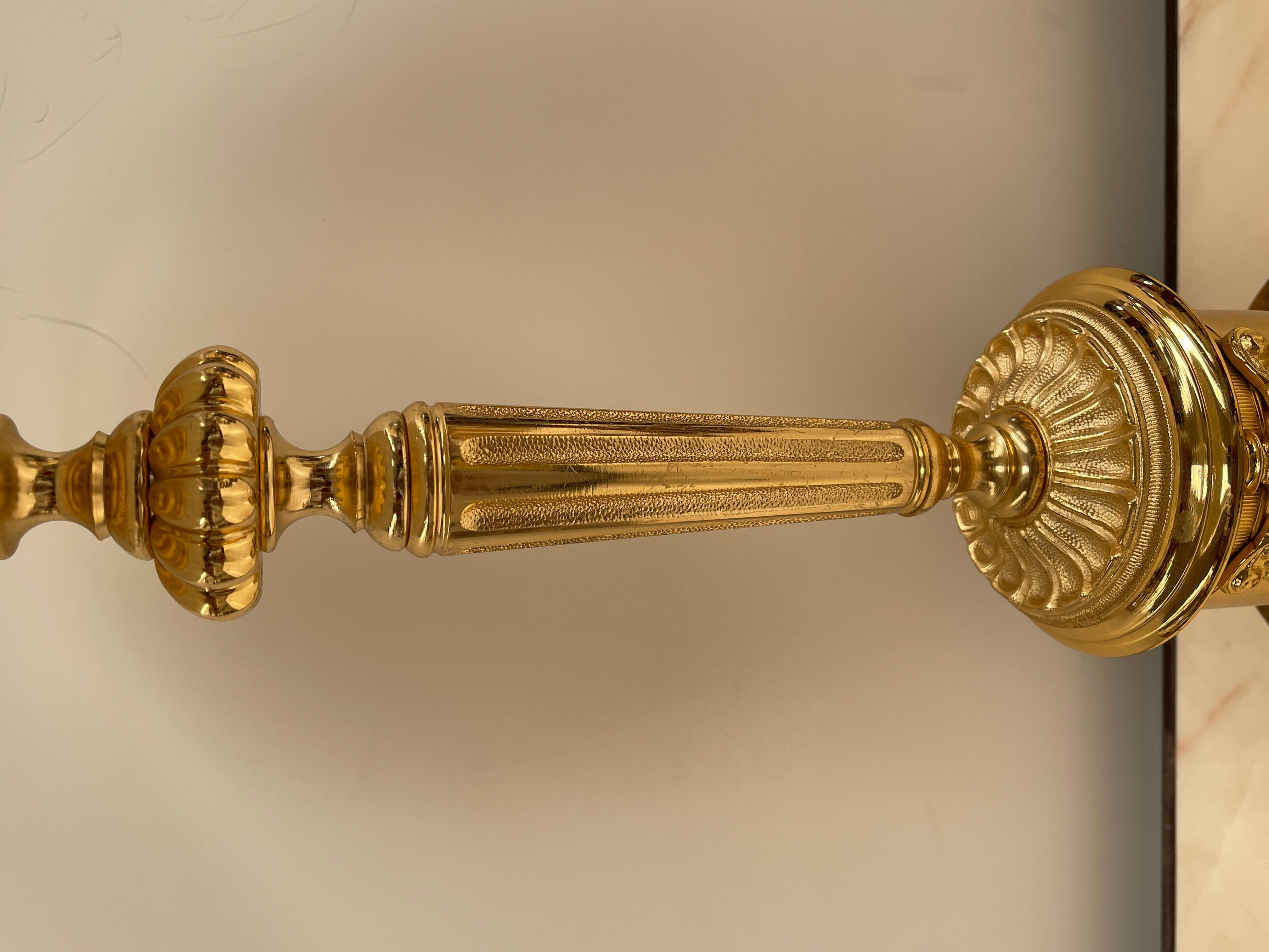 Maestosa lampada da tavolo versailles in bronzo e marmo, XX secolo in vendita 1