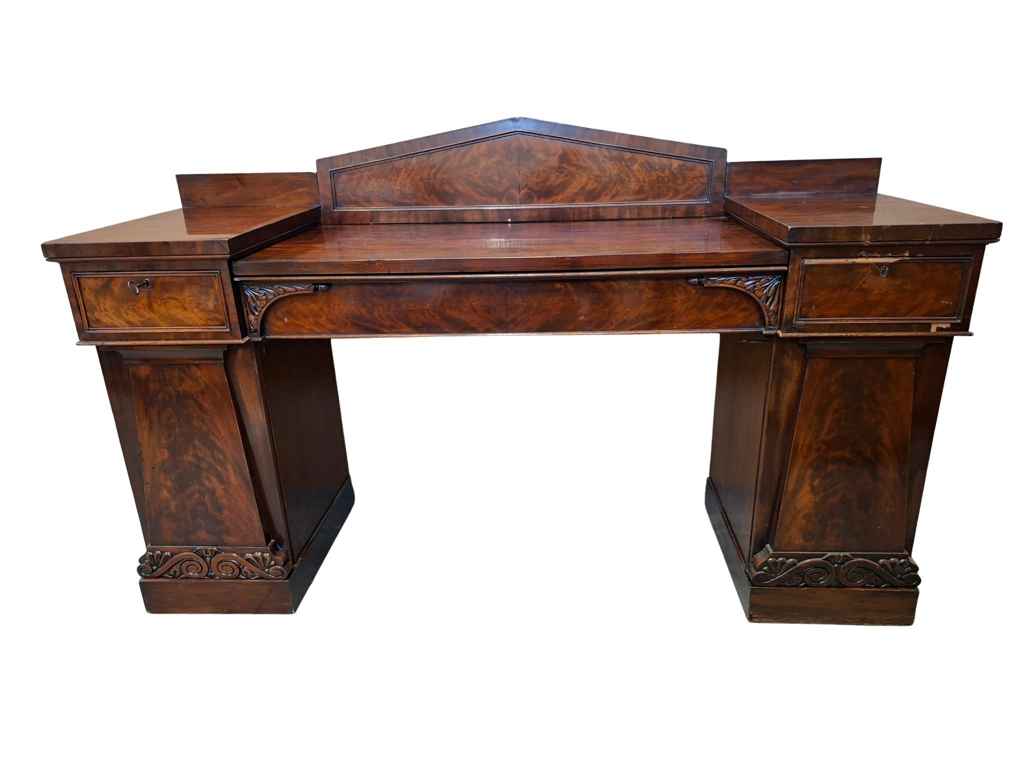 Luigi Filippo Maestosa Scrivania Consolle d'Epoca '800 in vendita