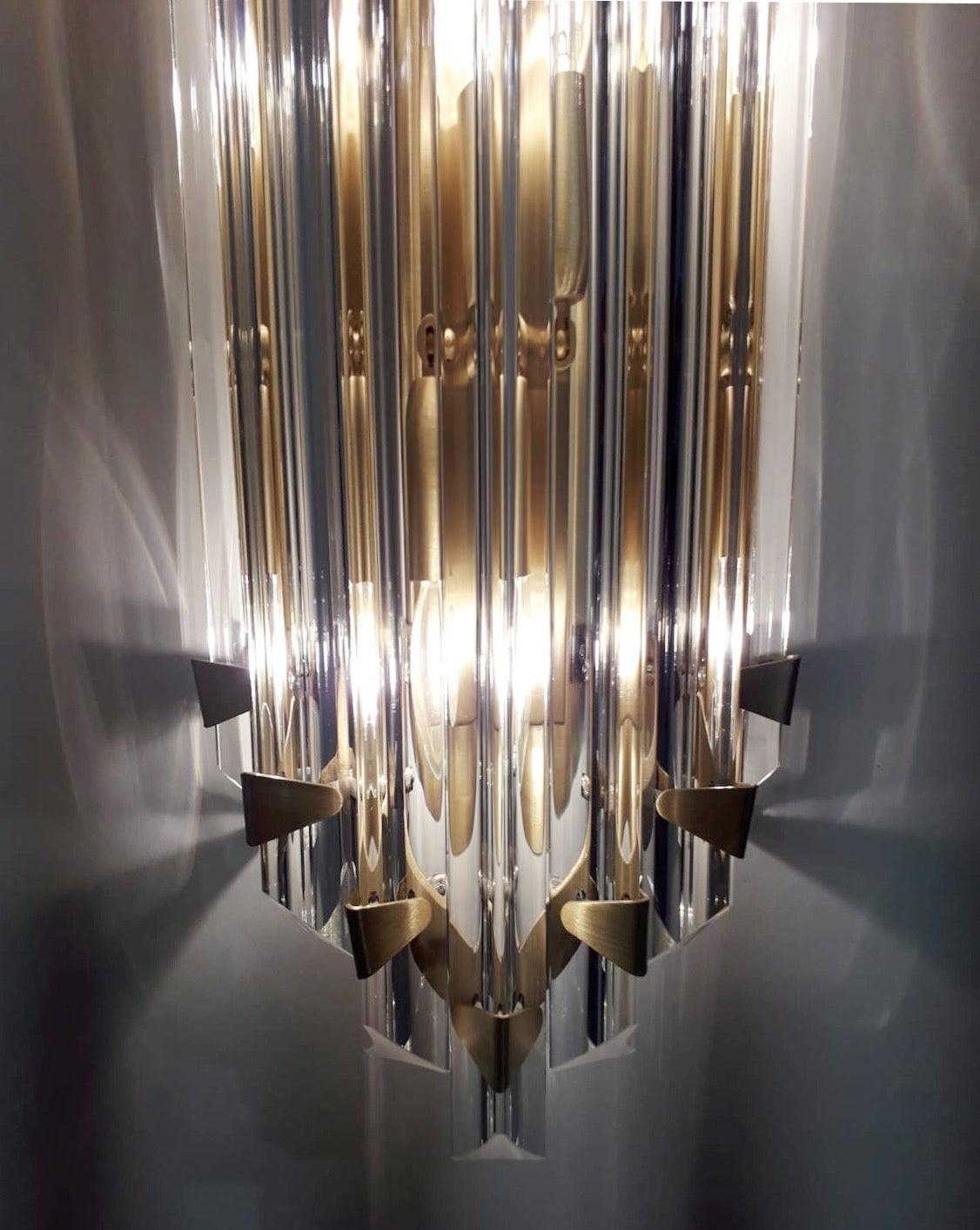 Brass Maestoso Sconce / Flushmount by Fabio Ltd For Sale