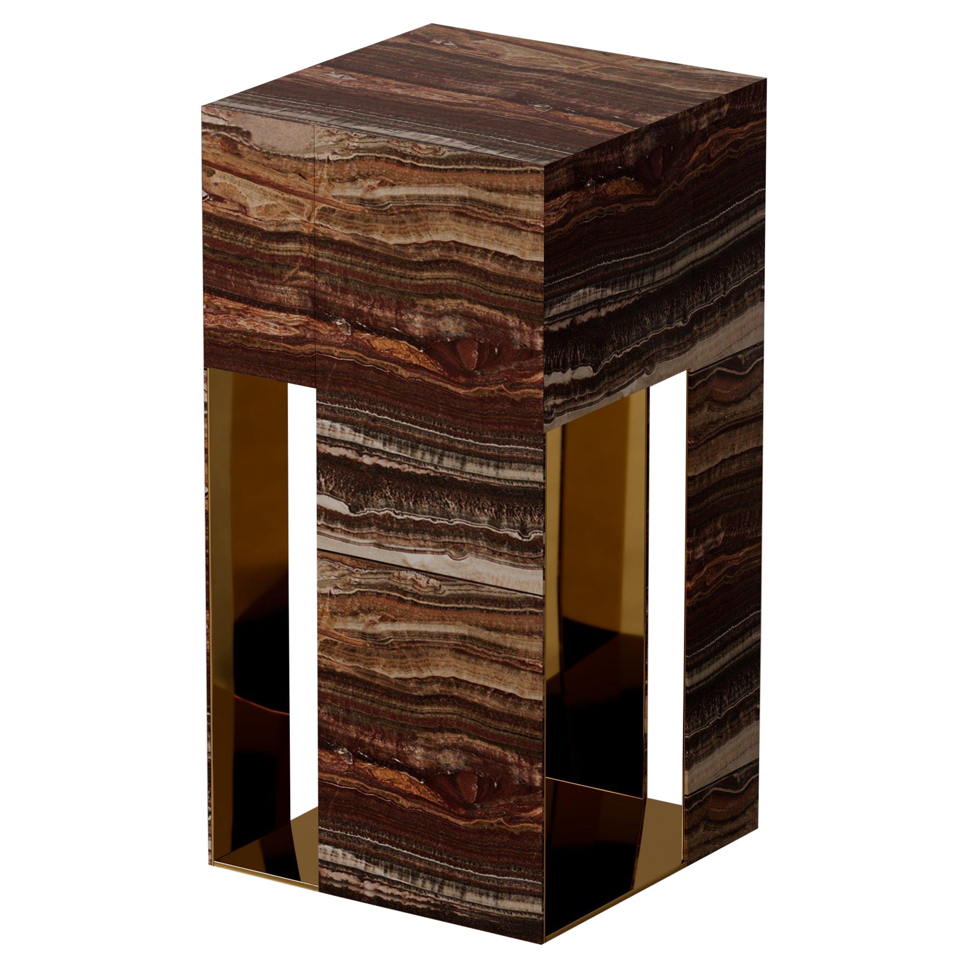 Maestrale Table with a Double Layer Structure by Dainelli Studio Atelier