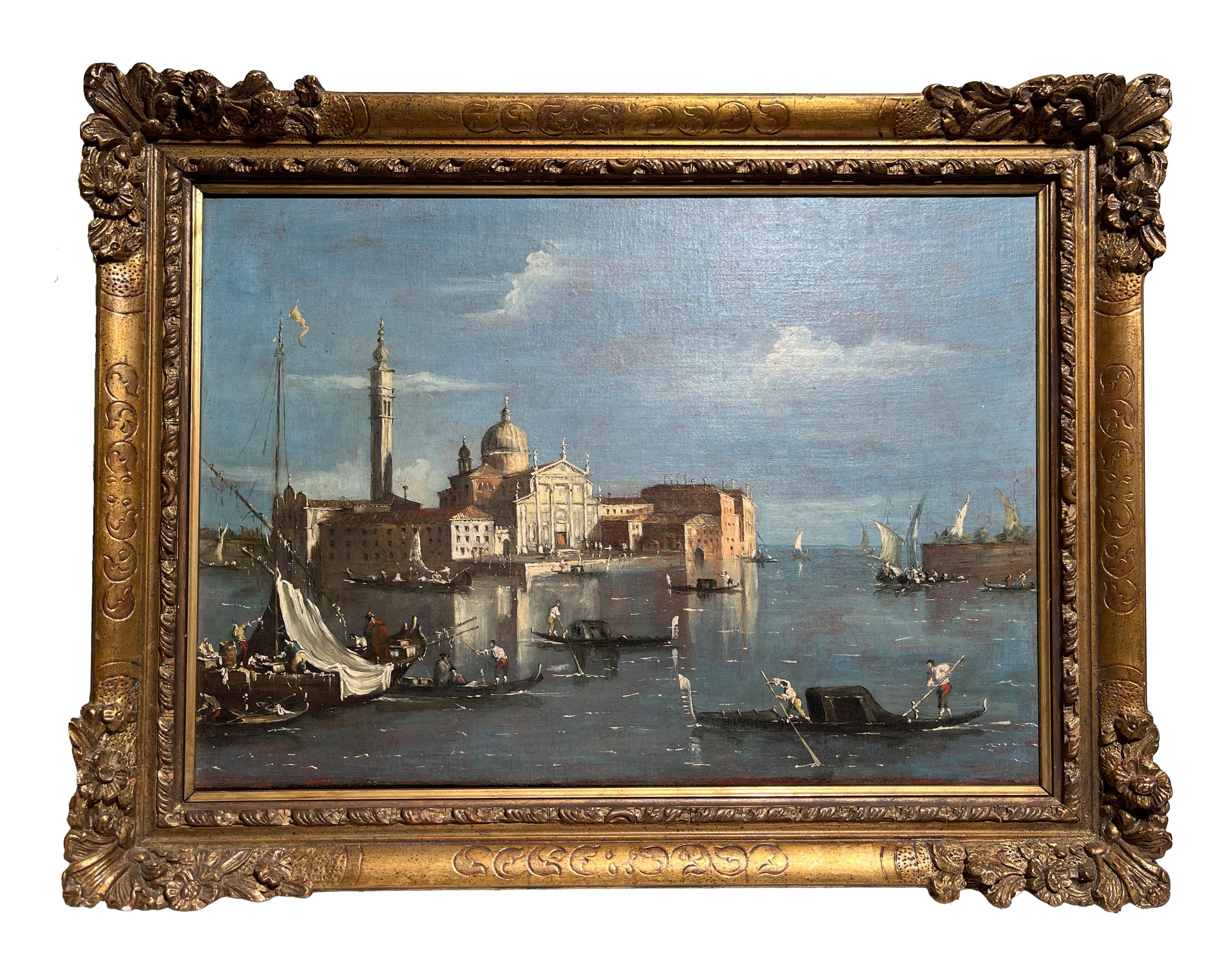 19th Century Maestro View of Venice with the Island of San Giorgio Maggiore