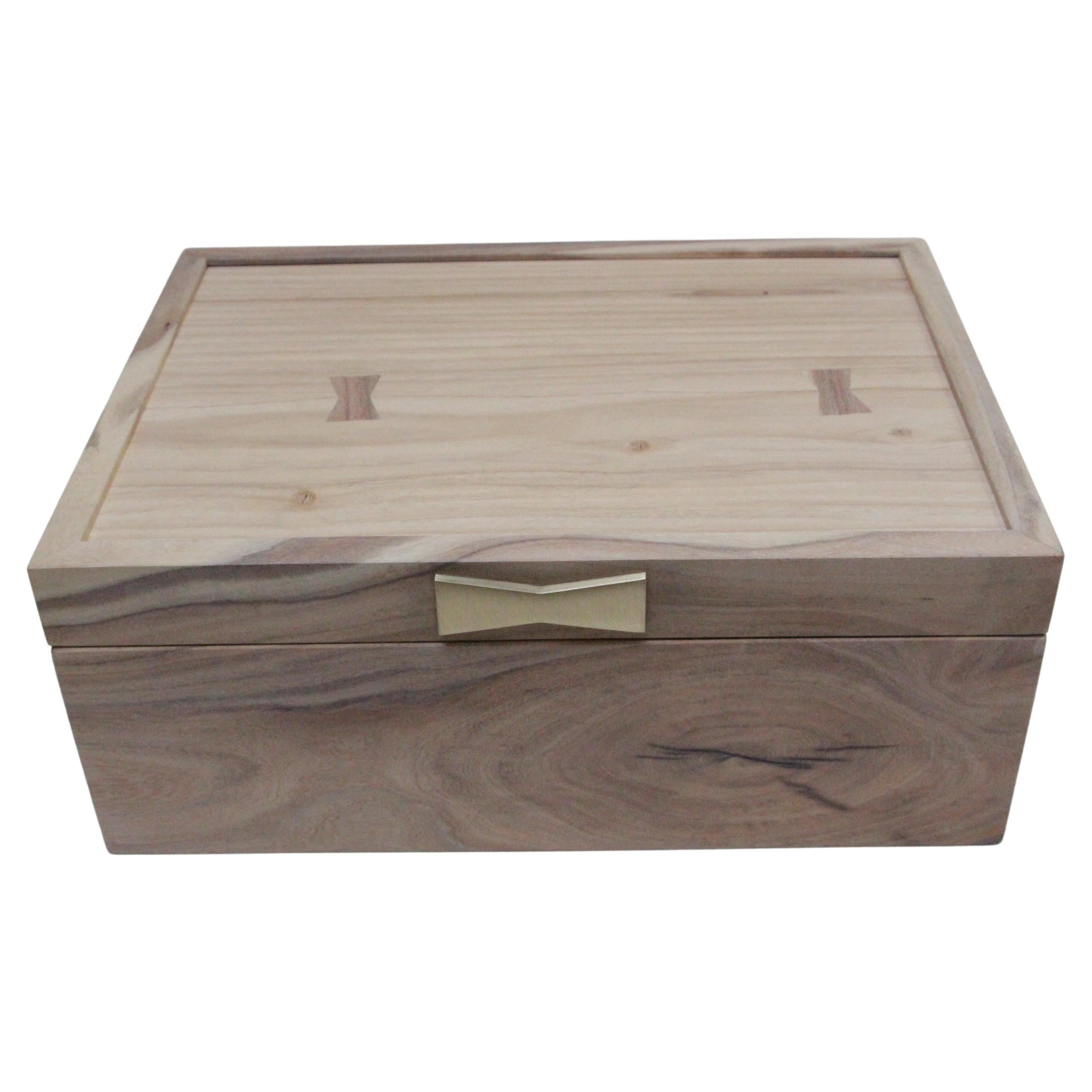 "Maestro" Mesquite Chileno Caja Decorativa con Tapa o Caja para Puros