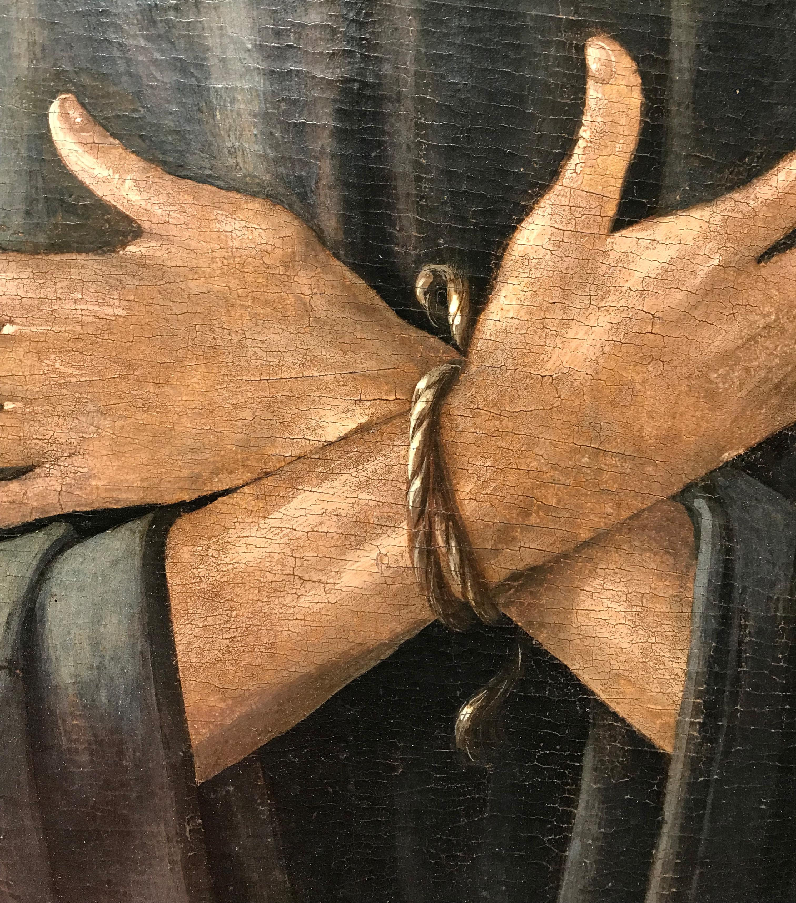 XV secolo Dal Maestro della Pala Sforzesca Ecce Homo Tempera su pannello in vendita 9