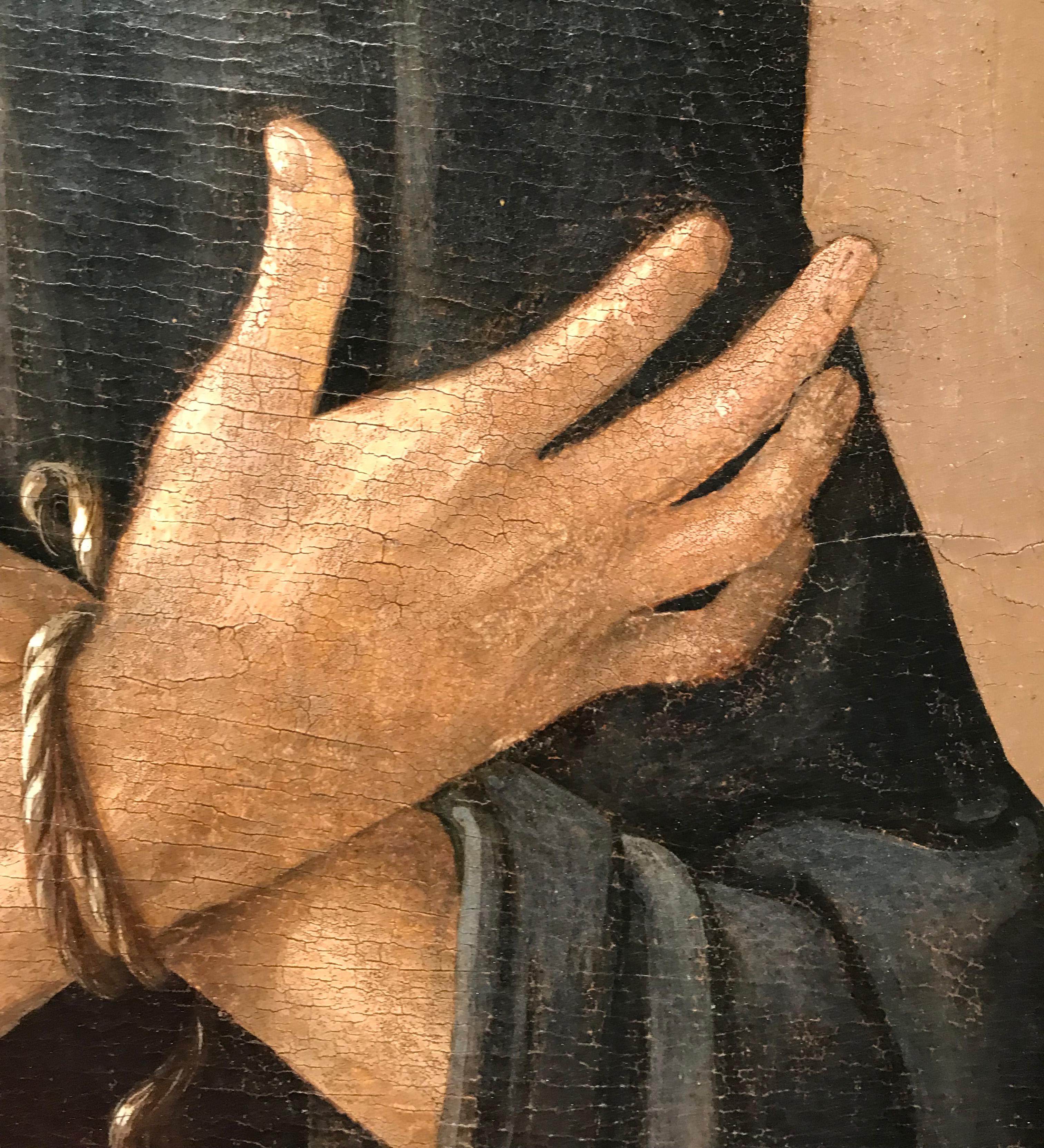 XV secolo Dal Maestro della Pala Sforzesca Ecce Homo Tempera su pannello in vendita 10