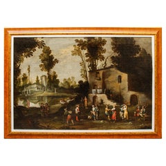 Master of the Ligurian School, Rural Landscape with Figures