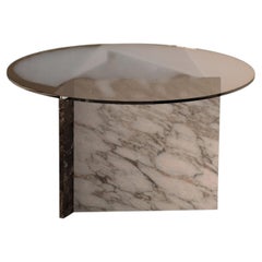 Table basse Maestro en Calacatta et Emperador