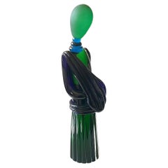 Maestro Renato Anatra Escultura grande firmada de cristal soplado de Murano