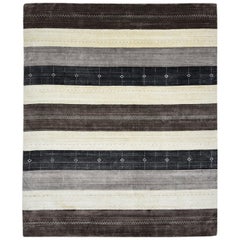 Maeve, Contemporary Gabbeh Handwoven Area Rug, Hazelnut