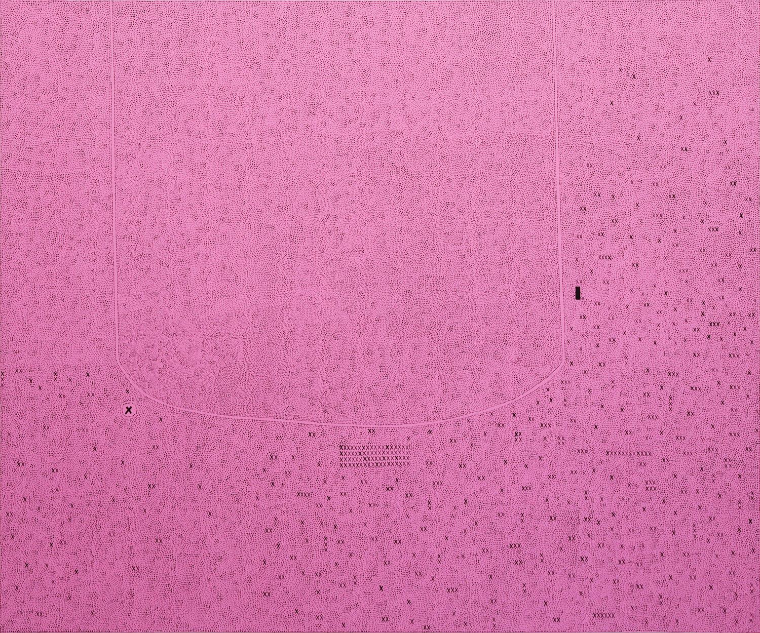Abstract Painting di Maeve D'Arcy - "Prova d'abito" 2025 acrilico su tela 40 x 48 pollici.